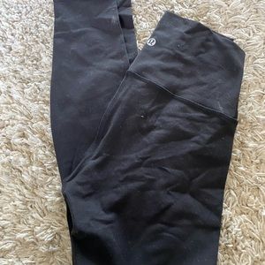 Lululemon wunder unders leggings black 28’